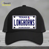 Longhorn Texas Novelty License Plate Hat Mesh / Black