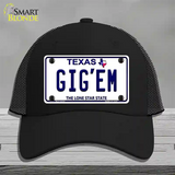 Gigem Texas Novelty License Plate Hat Mesh / Black