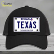 Texas Novelty License Plate Hat Mesh / Black