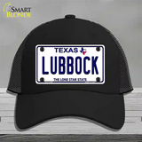 Lubbock Texas Novelty License Plate Hat Mesh / Black