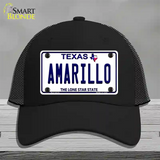 Amarillo Texas Novelty License Plate Hat Mesh / Black