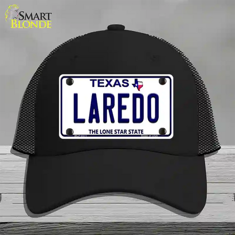 Laredo Texas Novelty License Plate Hat Mesh / Black