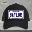 Baylor Texas Novelty License Plate Hat Mesh / Black