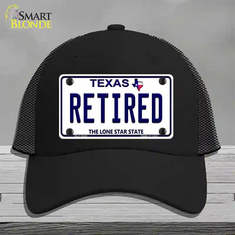 Retired Texas Novelty License Plate Hat Mesh / Black