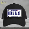 Moms Taxi Texas Novelty License Plate Hat Mesh / Black