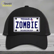 Zombie Texas Novelty License Plate Hat Mesh / Black