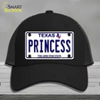 Princess Texas Novelty License Plate Hat Mesh / Black