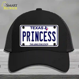 Princess Texas Novelty License Plate Hat Mesh / Black