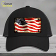 American Vintage Flag Novelty License Plate Hat Mesh / Black