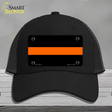 Thin Orange Line Novelty License Plate Hat Mesh / Black