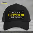 Police / Dispatcher / Fire- EMS Novelty License Plate Hat Mesh / Black