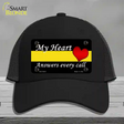 My Heart Answers Every Call Novelty License Plate Hat Mesh / Black