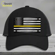 American Flag Thin Yellow Line Novelty License Plate Hat Mesh / Black