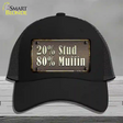 20 Percent Stud Novelty License Plate Hat Mesh / Black