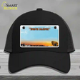 North Dakota Blank Novelty License Plate Hat Mesh / Black