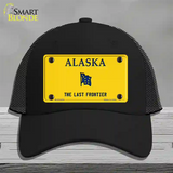 Alaska Frontier Blank Novelty License Plate Hat Black Mesh