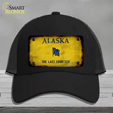 Alaska Frontier Rusty Blank Novelty License Plate Hat Black Mesh