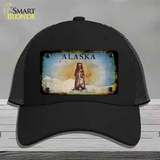 Alaska Bear Rusty Blank Novelty License Plate Hat Black Mesh