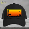 Donkey Blank Scenic Novelty License Plate Hat Mesh / Black