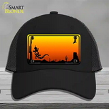 Lizard Blank Scenic Novelty License Plate Hat Mesh / Black