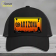 Snake Arizona Scenic Novelty License Plate Hat Mesh / Black