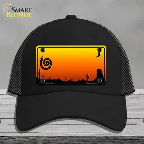 Snake Blank Scenic Novelty License Plate Hat Mesh / Black