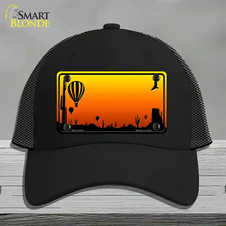 Balloon Blank Scenic Novelty License Plate Hat Mesh / Black