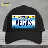 Vegas Nevada Novelty License Plate Hat Mesh / Black