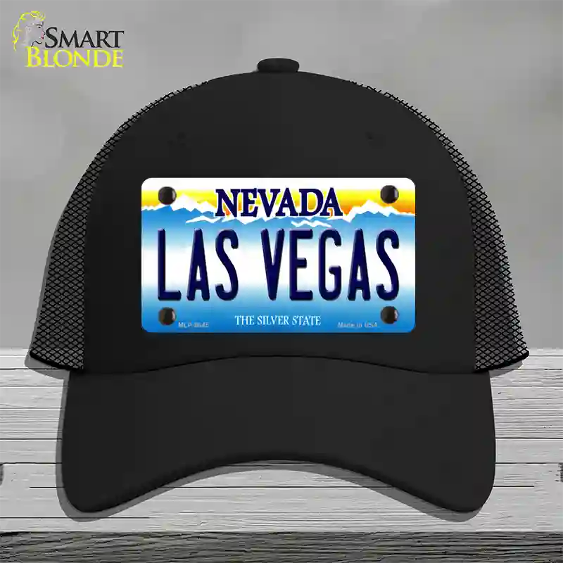 Las Vegas Nevada Novelty License Plate Hat Mesh / Black