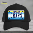 Craps Nevada Novelty License Plate Hat Mesh / Black