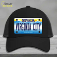 Virginia City Nevada Novelty License Plate Hat Mesh / Black