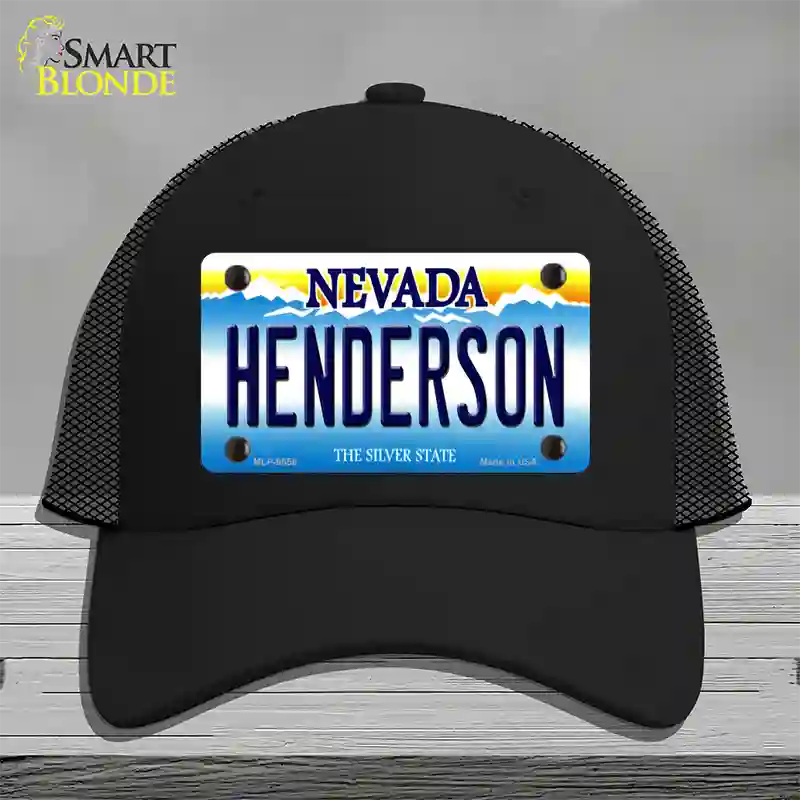 Henderson Nevada Novelty License Plate Hat Mesh / Black