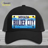 Boulder City Nevada Novelty License Plate Hat Mesh / Black