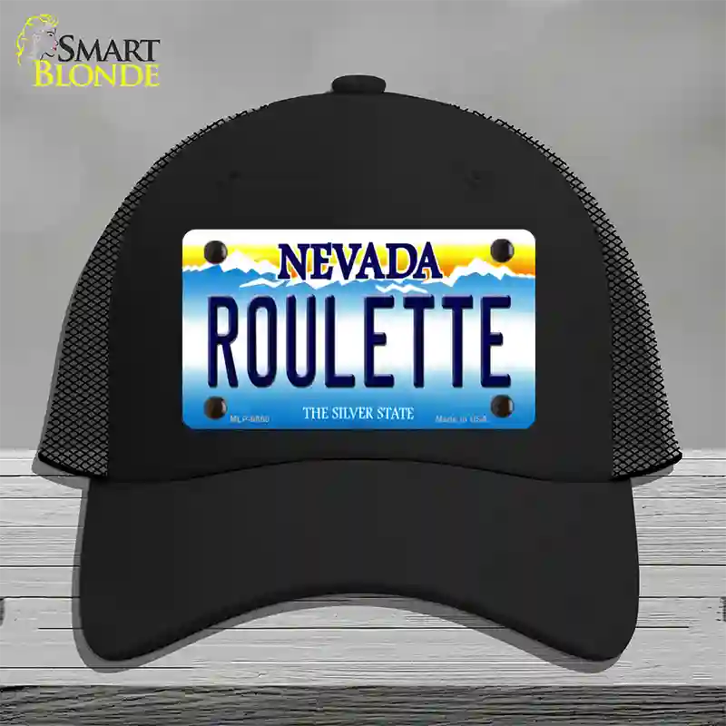 Roulette Nevada Novelty License Plate Hat Mesh / Black