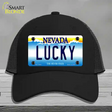 Lucky Nevada Novelty License Plate Hat Mesh / Black