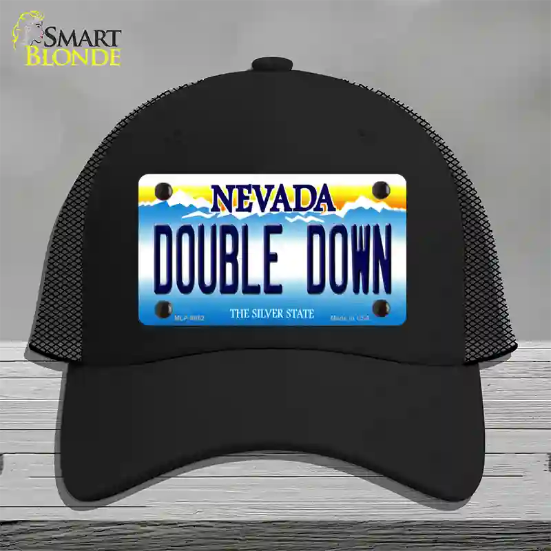 Double Down Nevada Novelty License Plate Hat Mesh / Black