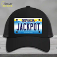 Jack Pot Nevada Novelty License Plate Hat Mesh / Black