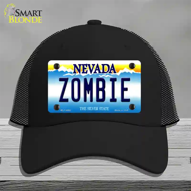 Zombie Nevada Novelty License Plate Hat Mesh / Black