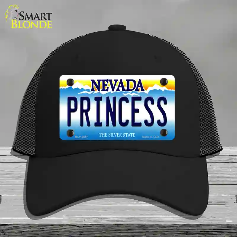 Princess Nevada Novelty License Plate Hat Mesh / Black