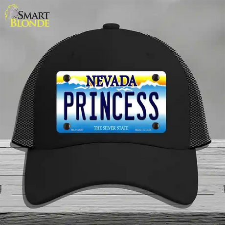 Princess Nevada Novelty License Plate Hat Mesh / Black