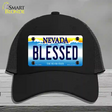 Blessed Nevada Novelty License Plate Hat Mesh / Black