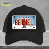 Bethel Alaska State Novelty License Plate Hat Mesh / Black