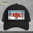 Mt McKinley Alaska State Novelty License Plate Hat Mesh / Black