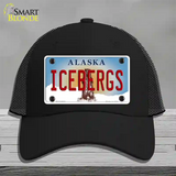 Icebergs Alaska State Novelty License Plate Hat Mesh / Black