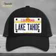 Lake Tahoe California Novelty License Plate Hat Mesh / Black