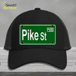 Pike St 1500 Novelty License Plate Hat Mesh / Black