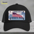 Proudly Stand Novelty License Plate Hat Mesh / Black