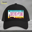 Drive Pink Arizona Novelty License Plate Hat Mesh / Black