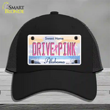 Drive Pink Alabama Novelty License Plate Hat Mesh / Black