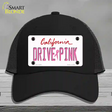 Drive Pink California Novelty License Plate Hat Mesh / Black